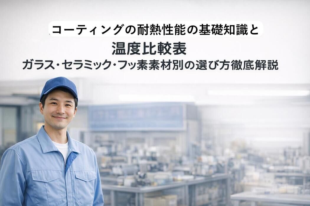 コーティングの耐熱性能の基礎知識と温度比較表｜ガラス・セラミック・フッ素素材別の選び方徹底解説