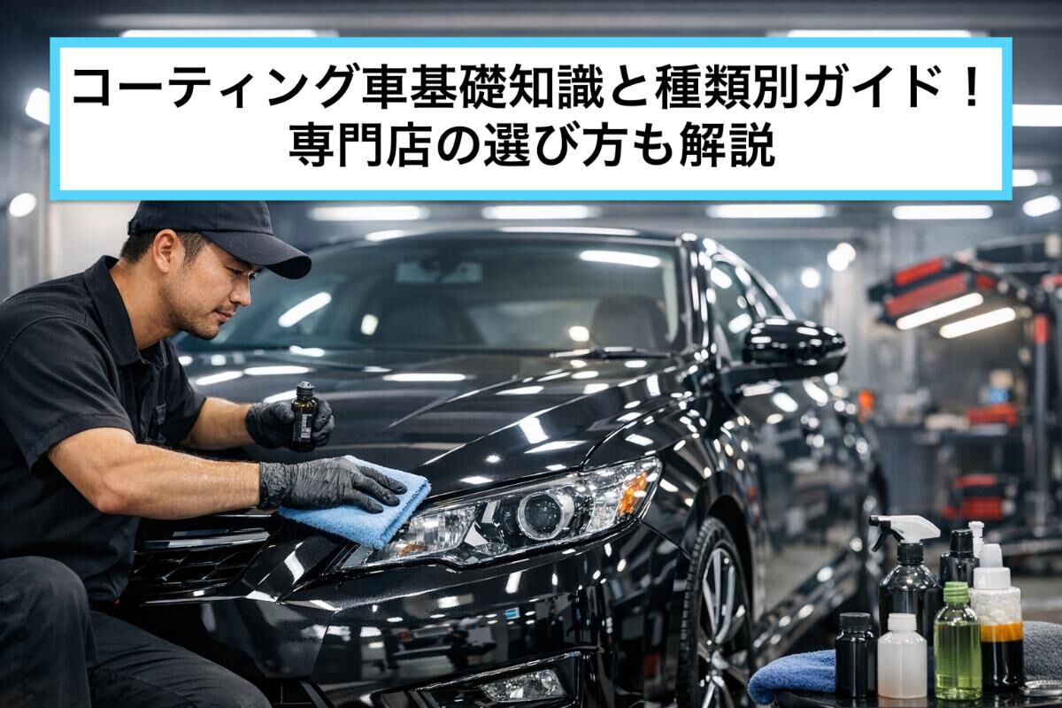 コーティング車基礎知識と種類別ガイド！専門店の選び方も解説