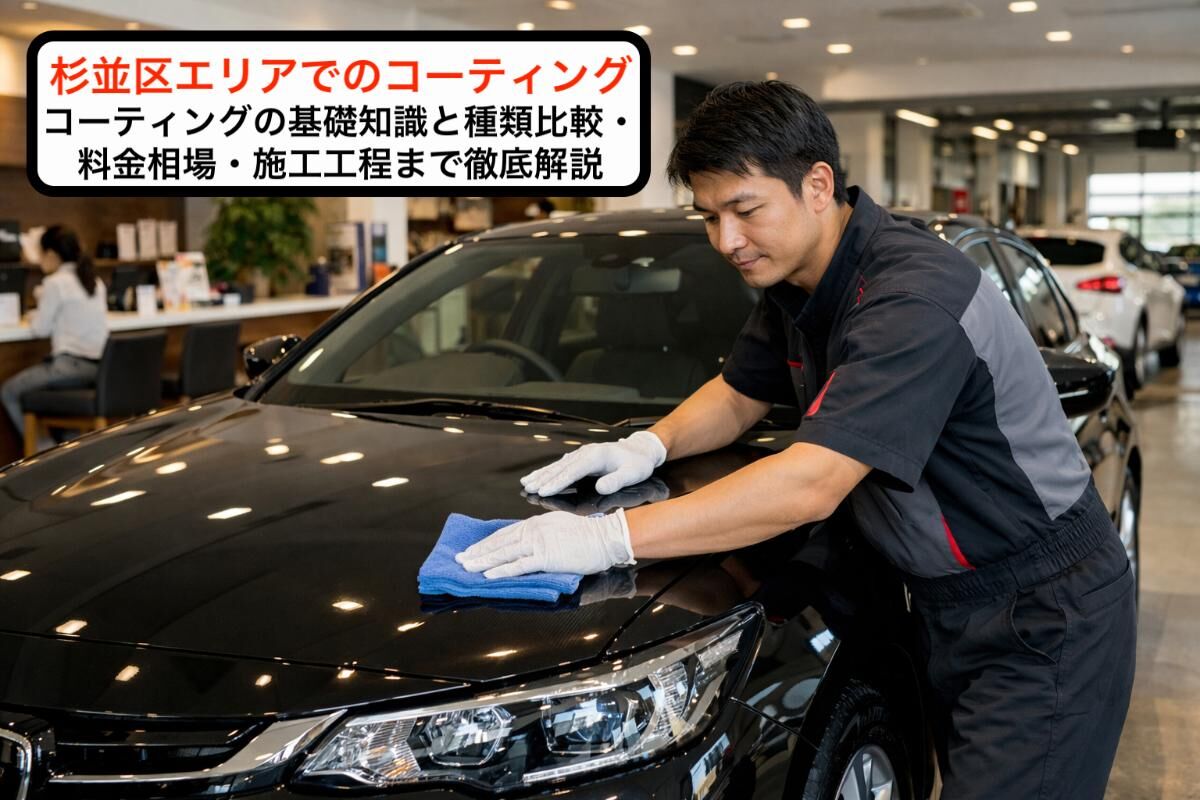 杉並区エリアでのコーティング｜コーティングの基礎知識と種類比較・料金相場・施工工程まで徹底解説