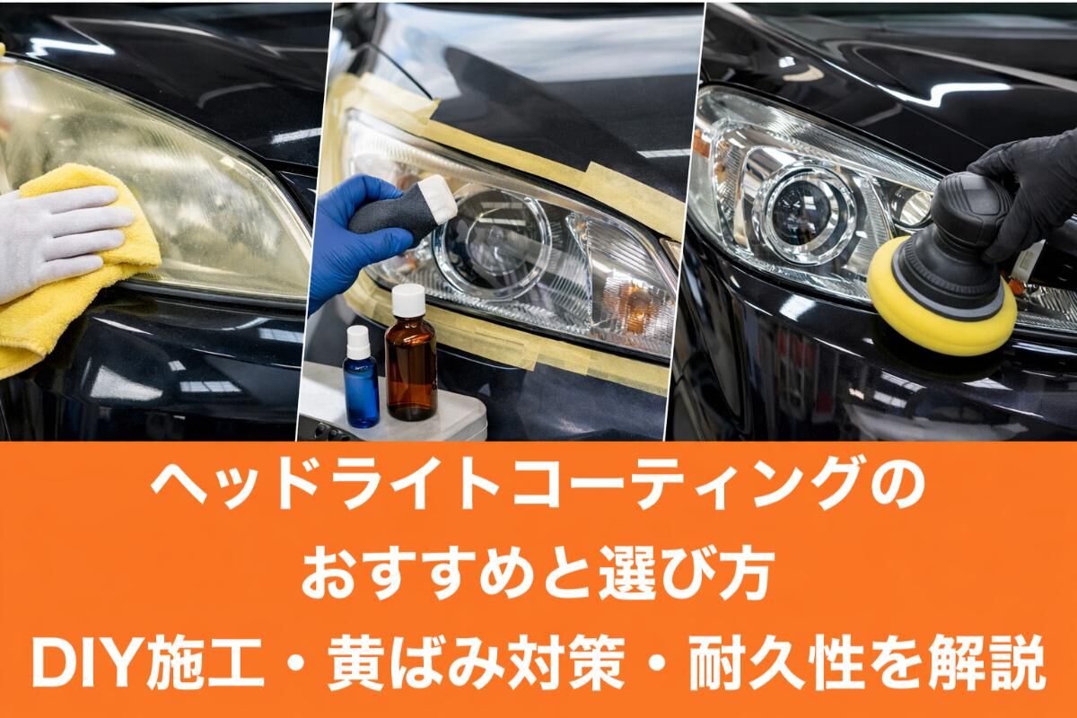 ヘッドライトコーティングのおすすめと選び方｜DIY施工・黄ばみ対策・耐久性を解説