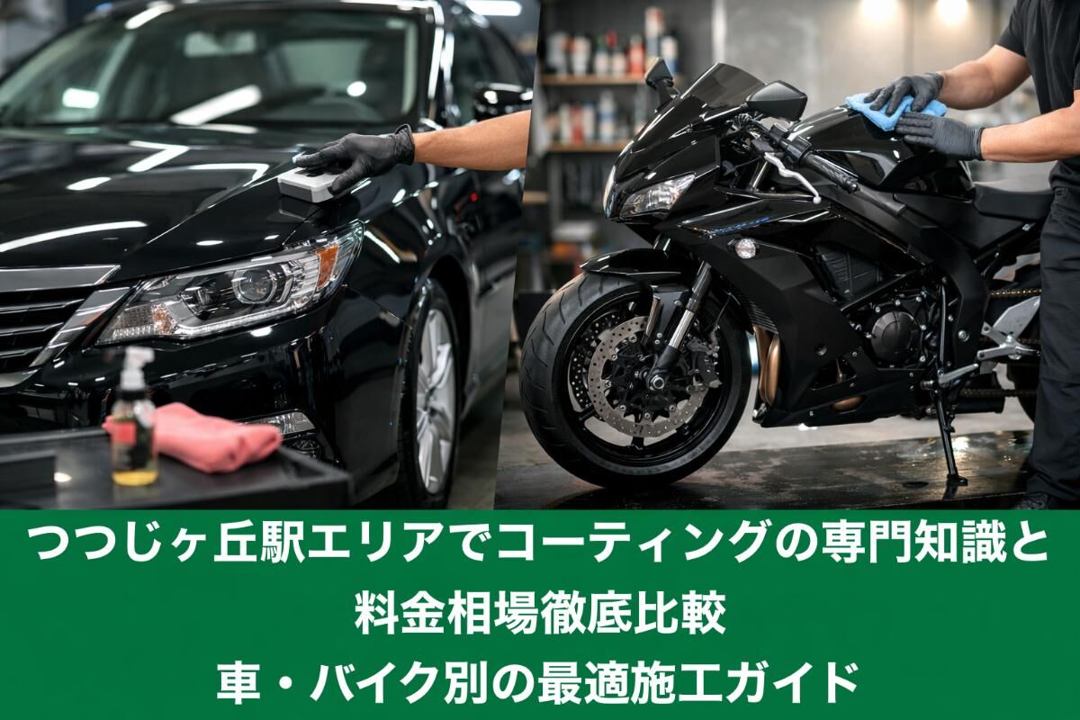 つつじヶ丘駅エリアでコーティングの専門知識と料金相場徹底比較｜車・バイク別の最適施工ガイド